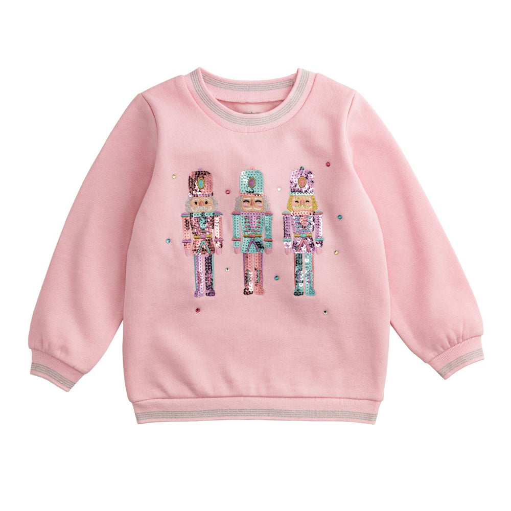 Mud Pie Nutcracker Sequin Sweatshirt