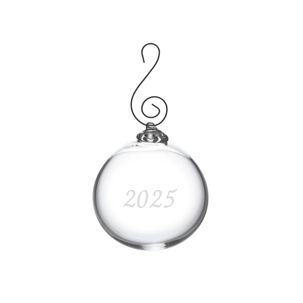 Simon Pearce Annual Round Ornament 2025