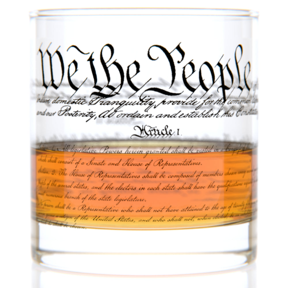 Well Told Constitution Rocks Whiskey Glass