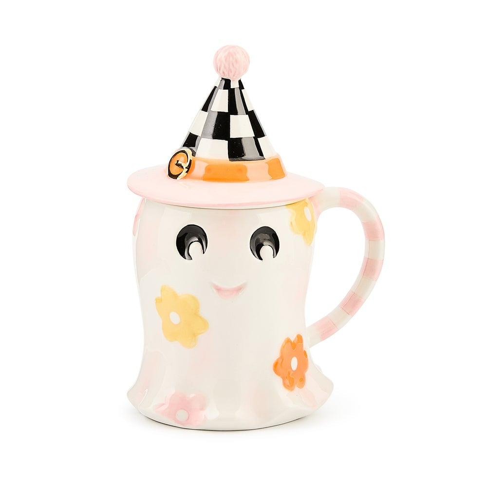 MacKenzie-Childs Hocus Pocus Ceramic Lidded Mug