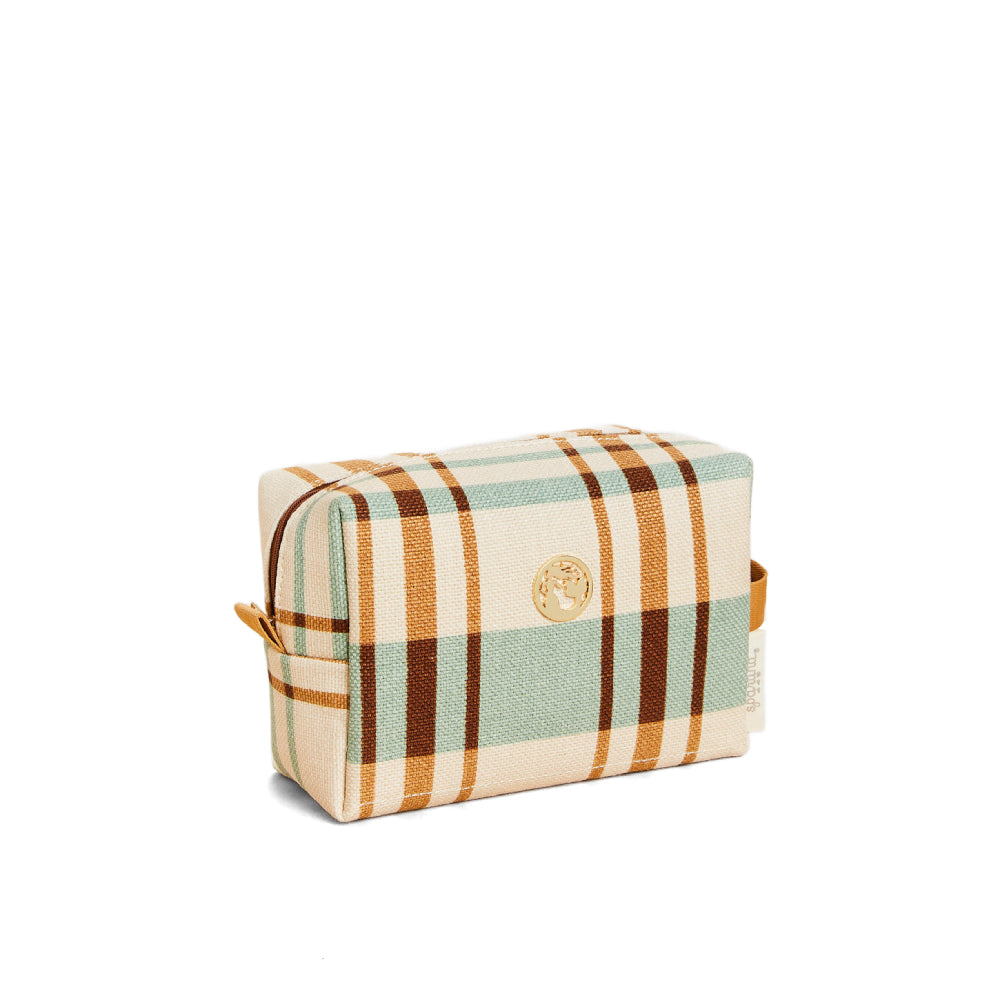 Spartina Cosmetic Case Kalalanta Plaid Cream