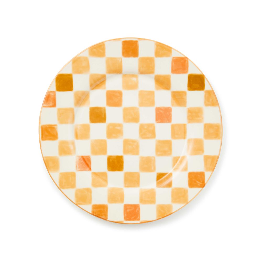 Mackenzie-Childs Honey Check Round Pattern