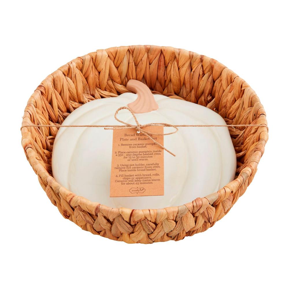 Mud Pie Pumpkin Bread Warming Basket Set