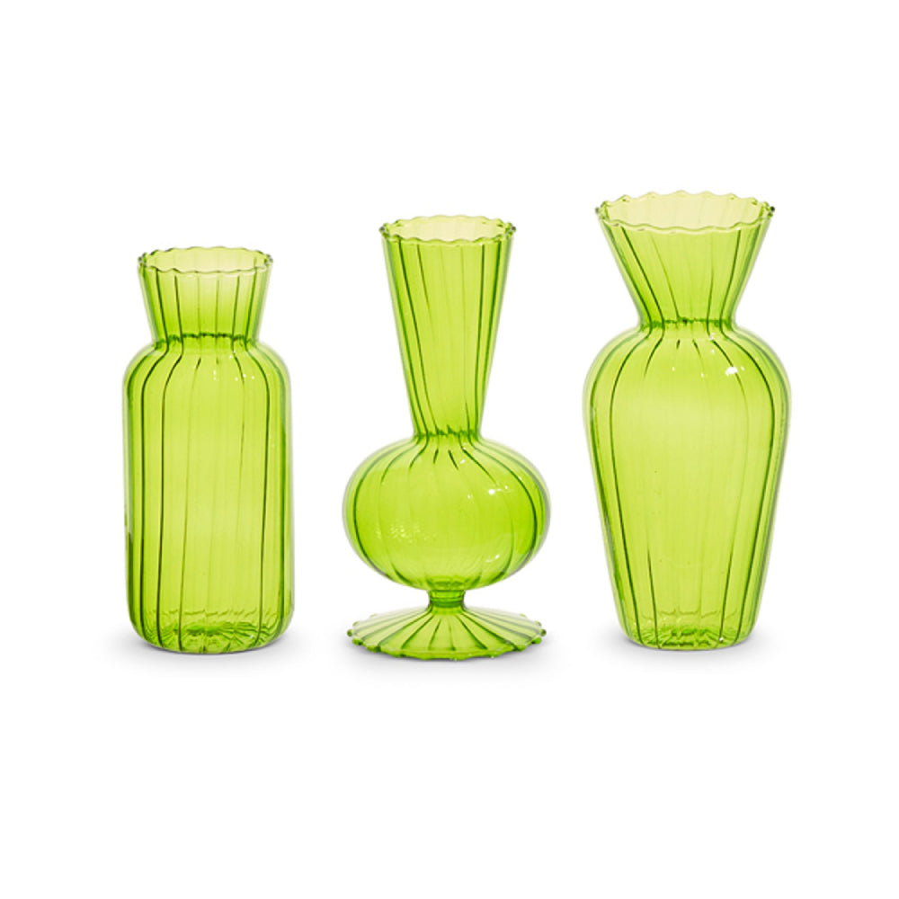Raz Imports 6" Green Vases