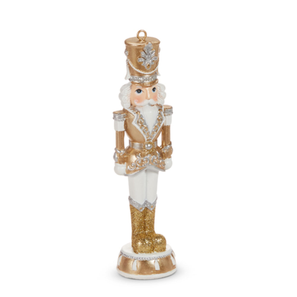 Raz Imports 6" Gold and Silver Nutcracker Ornament