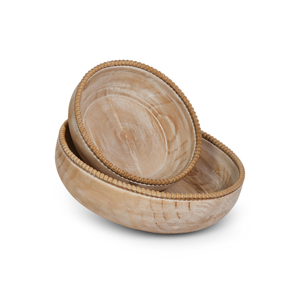 Raz Imports Beaded Wooden Bowls