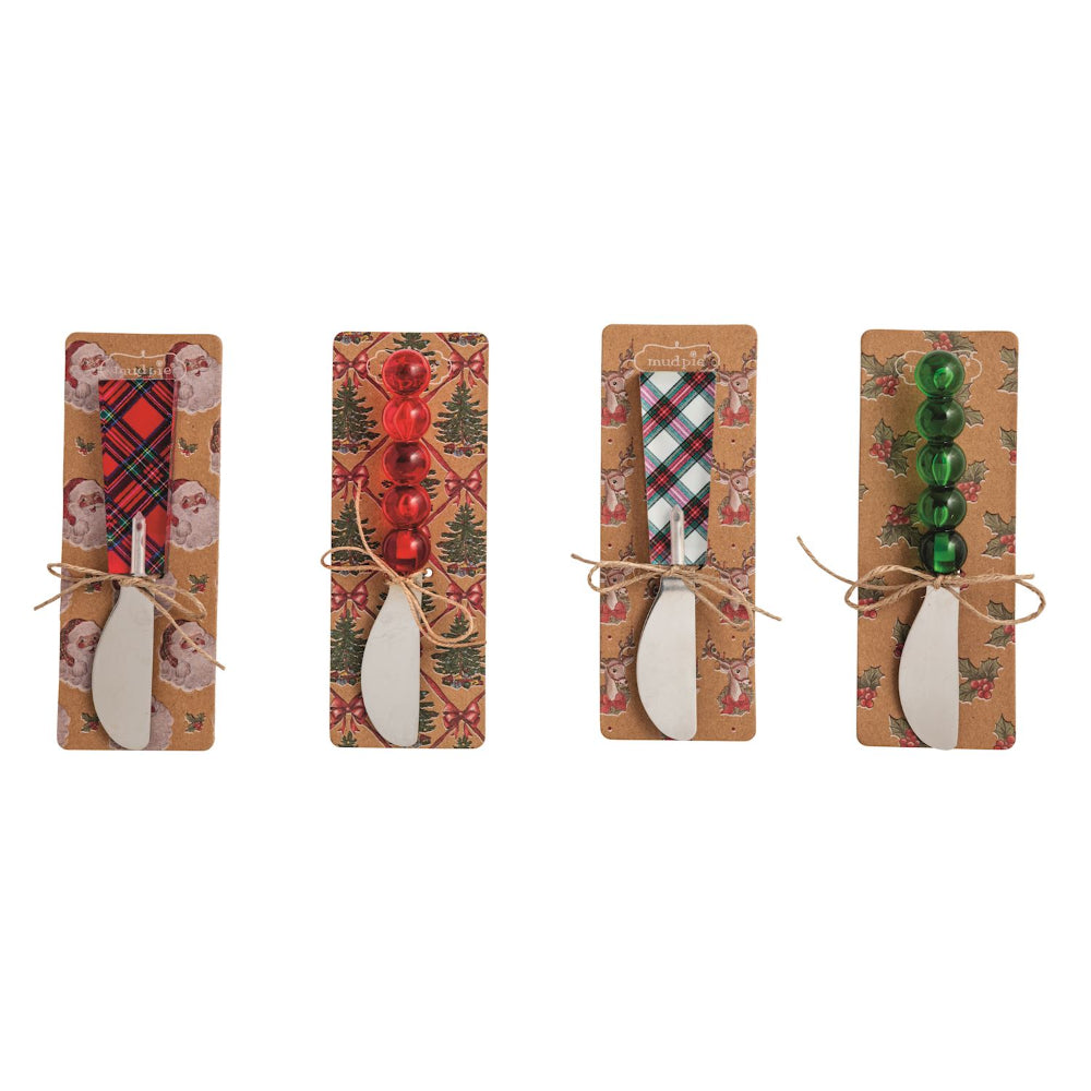 Mud Pie Tartan & Bauble Spreaders