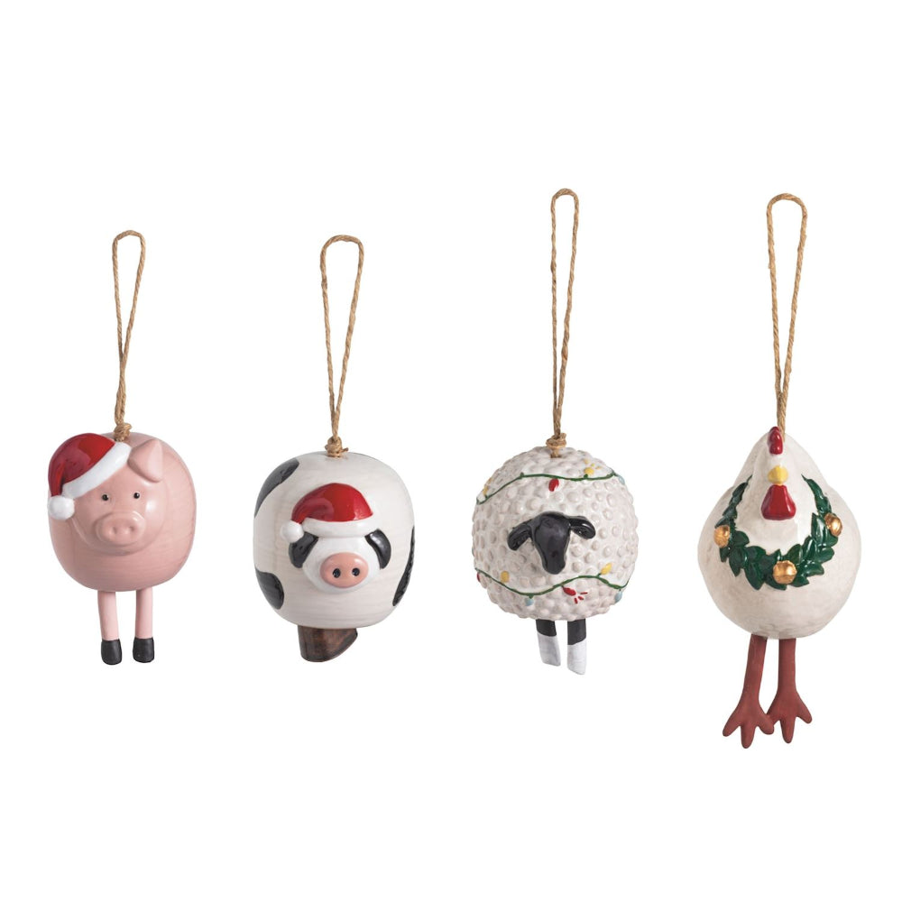 Mud Pie Animal Christmas Ornaments