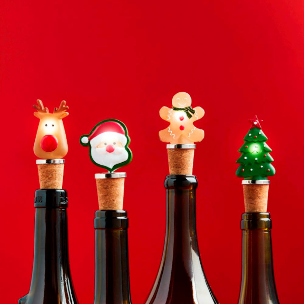 Mud Pie Christmas Light-Up Bottle Stopper