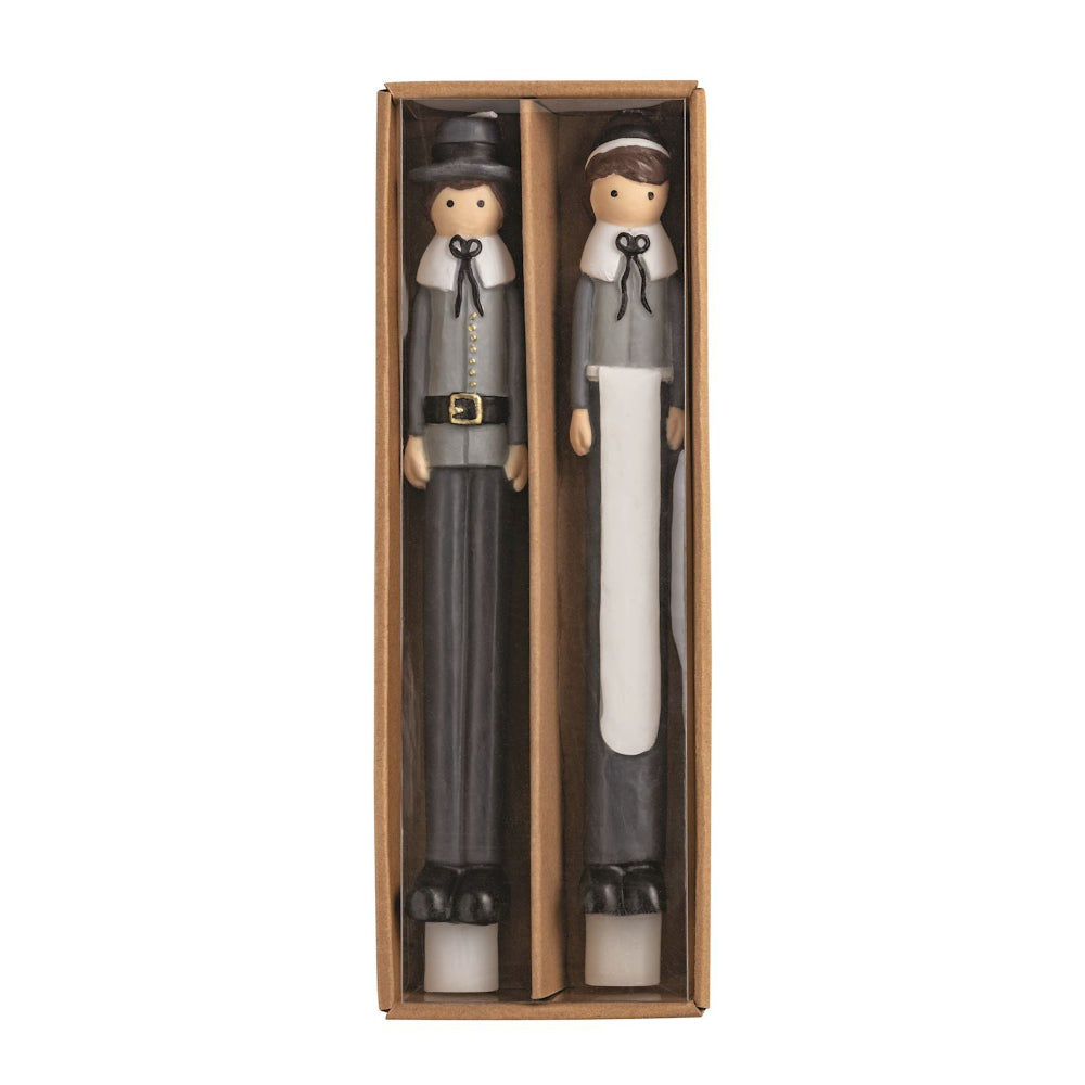 Mud Pie Pilgrim Taper Candle Set