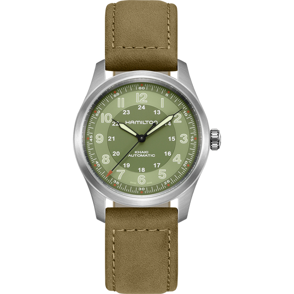 Hamilton H70205860 Khaki Field Titanium Green Dial 38mm