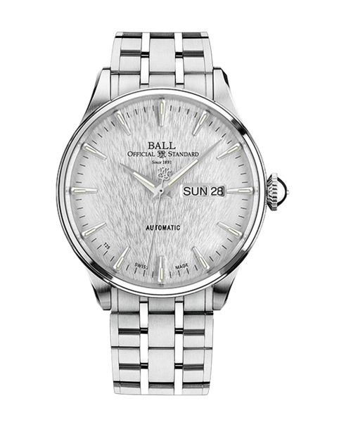 Ball NM2080D-S1J-SL Trainmaster Eternity Heathered Dial Silver