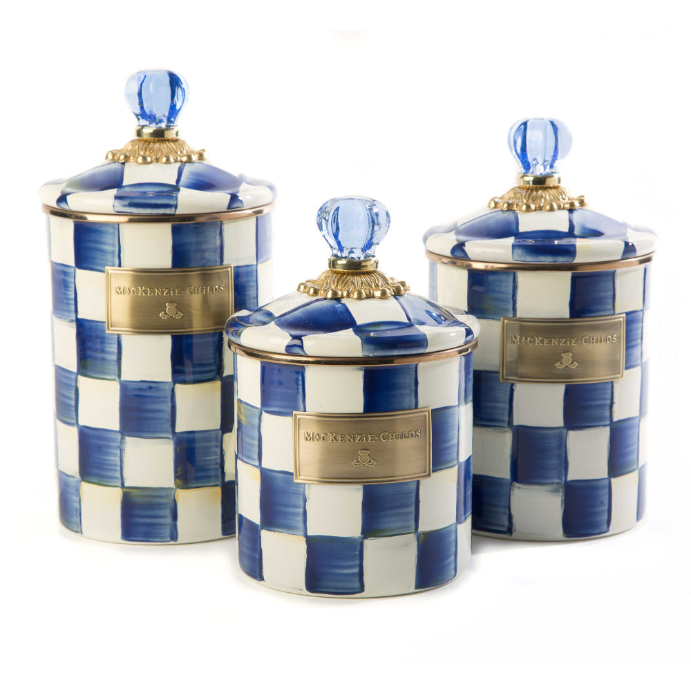 MacKenzie-Childs Royal Check Canister
