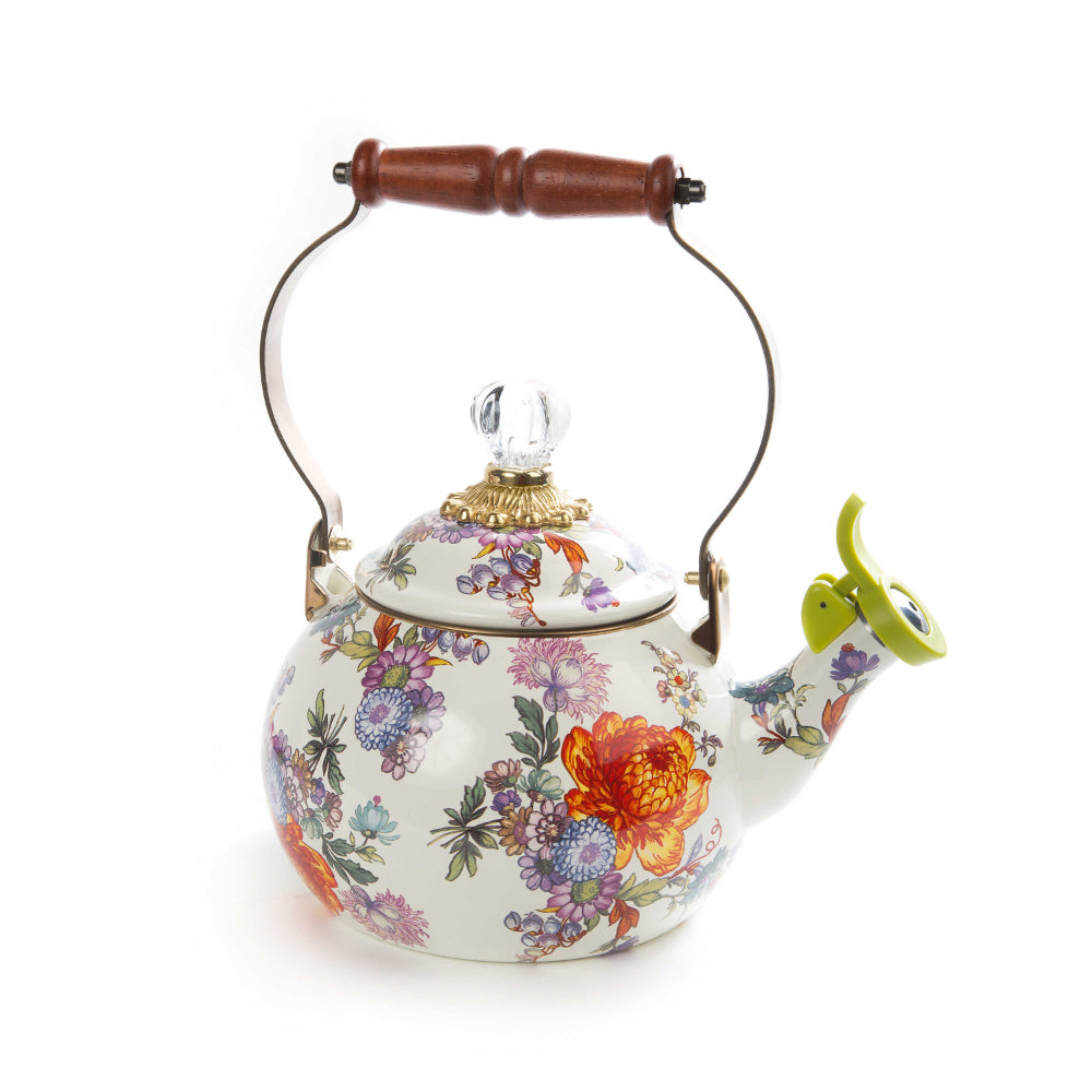 MacKenzie-Childs Flower Market Whistling Tea Kettle