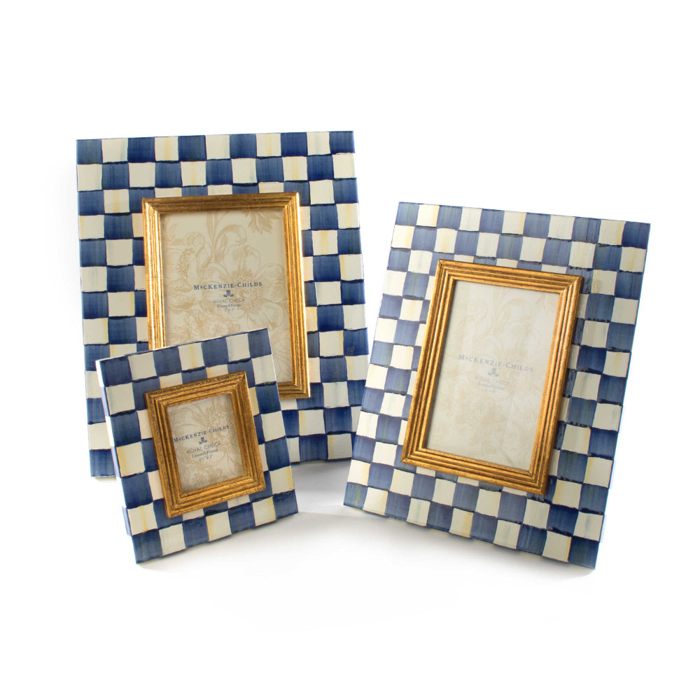 MacKenzie-Childs Royal Check Enamel Frame