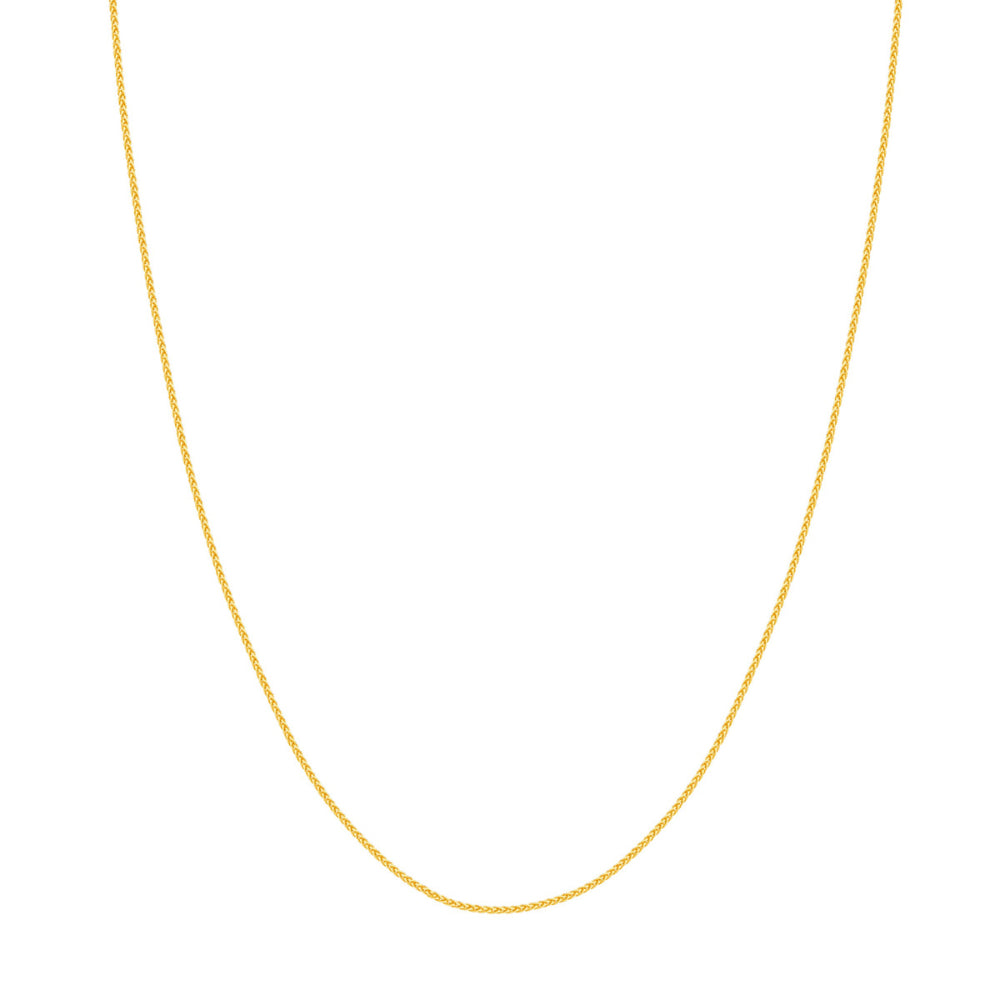 14k Gold 1.05mm Wheat Chain