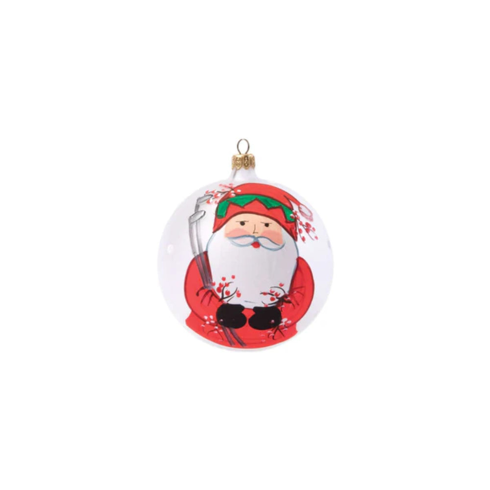 Vietri Old St. Nick Golfing Ornament
