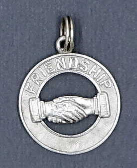 Vintage Sterling Friendship Charm