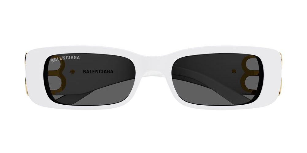 BB0096S White Geometric Sunglasses
