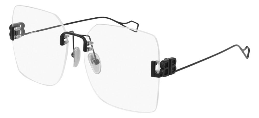 BB0113O Black Geometric Eyeglasses