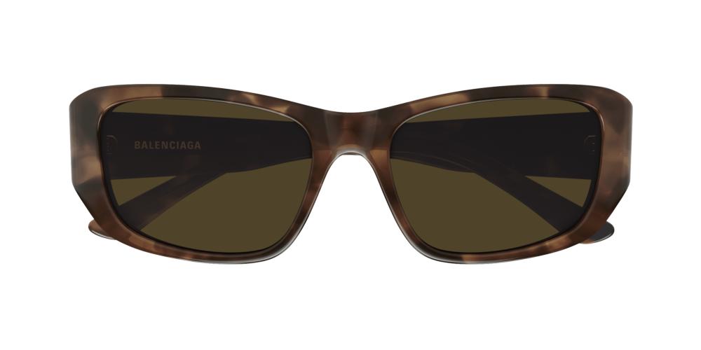 BB0365S Havana Rectangle Sunglasses