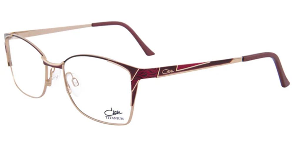 CAZAL 1268 Red Squared Eyeglasses