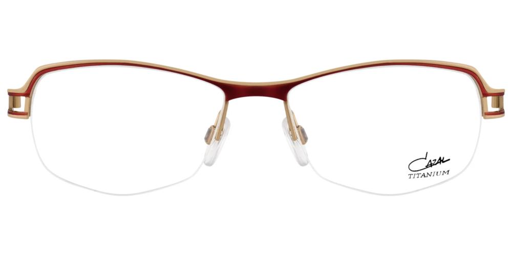 CAZAL 1285 Red Squared Eyeglasses