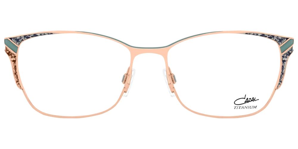 CAZAL 1290 Rose Gold Squared Eyeglasses