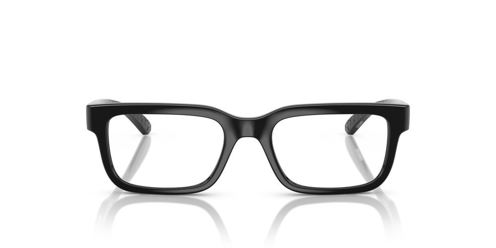EMBOSS AN7269 Black Rectangle Eyeglasses