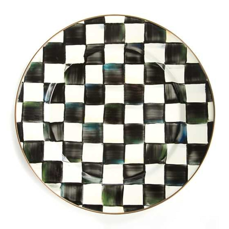 MacKenzie-Childs Courtly Check Enamel Charger/Plate