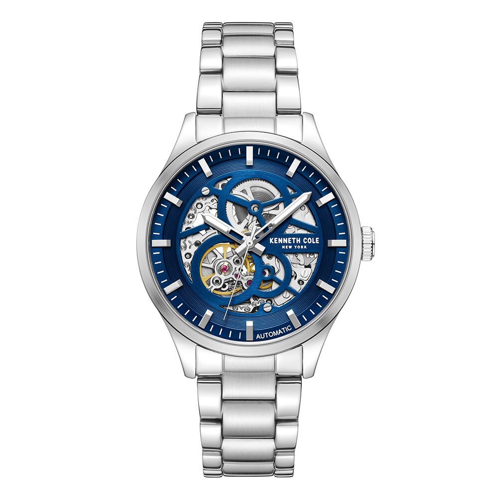 Kenneth Cole KCWGY0046410 Mens Automatic Openwork Skeleton Steel 42mm Watch