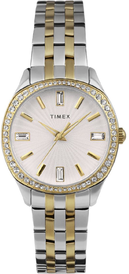 Women's Timex Ariana Stainless Steel Bracelet Crystalized Watch TW2W17700