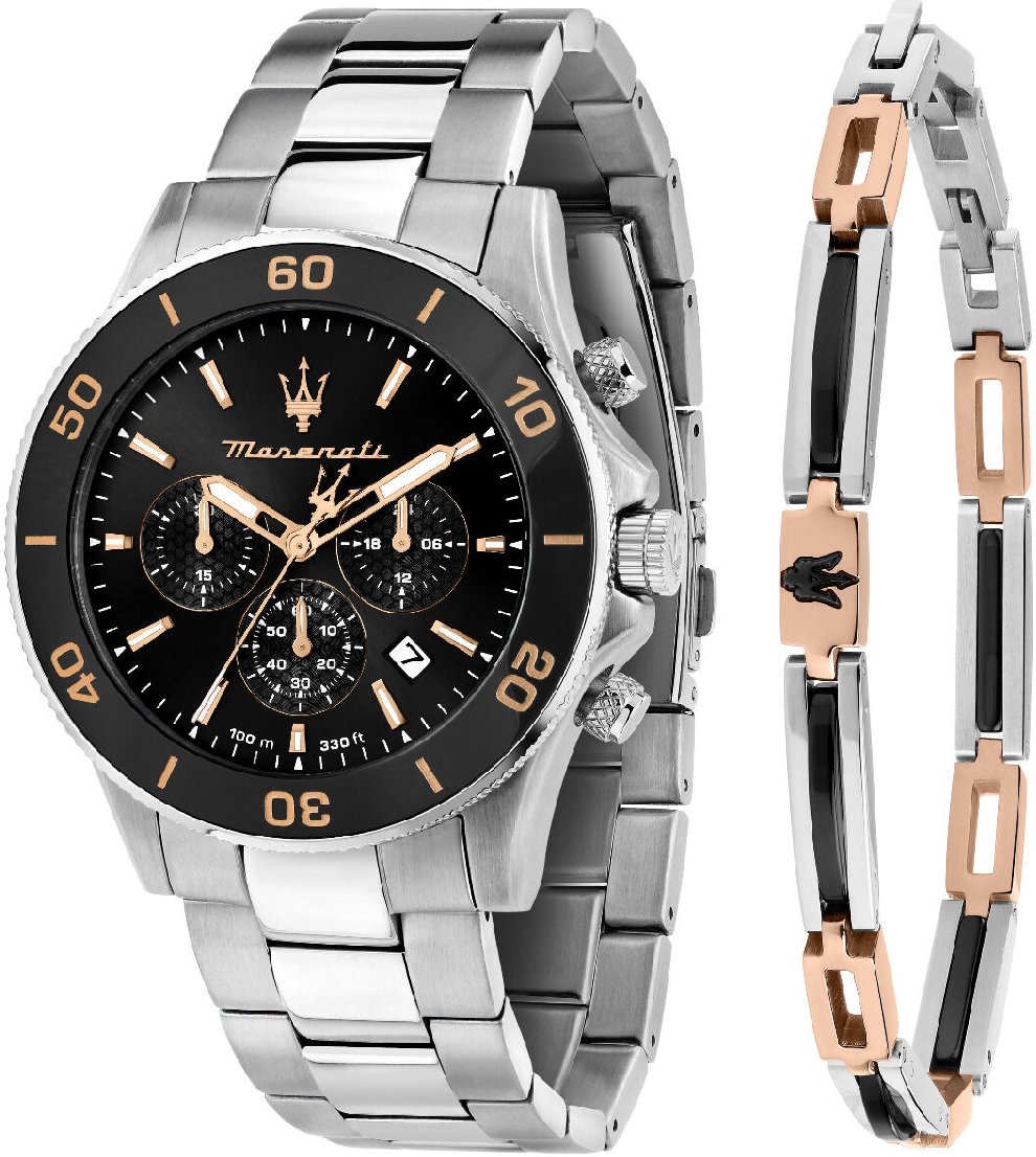 Maserati Competizione R8873600001 Men's Chronograph Watch Black Dial