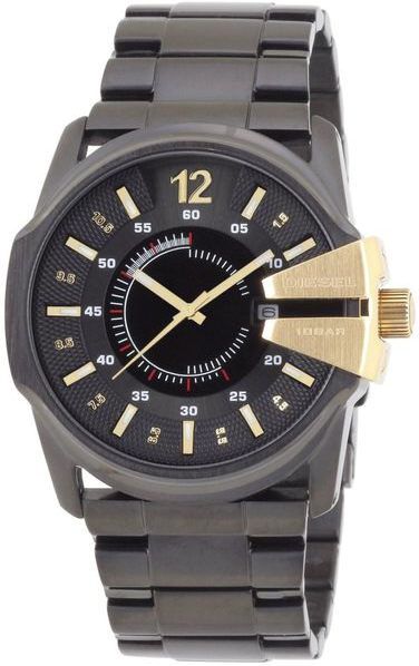 Men's Black Diesel Stainless Steel Watch DZ1209