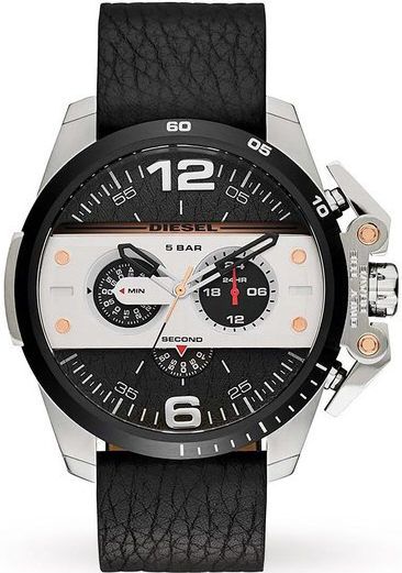 Men's Diesel Ironside Chronograph Leather Strap Watch DZ4361