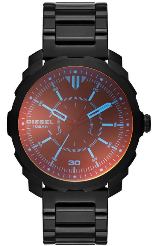 Men's Diesel Machinus Black Stainless Steel Watch DZ1737