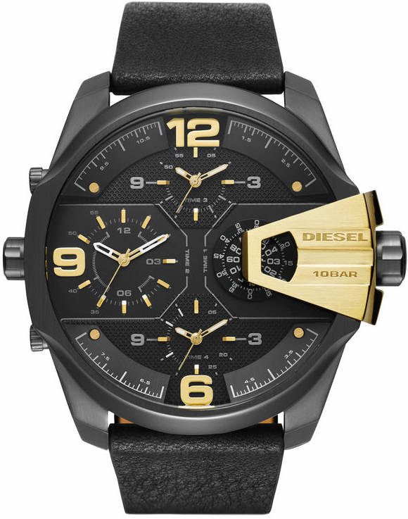 Men's Diesel Uber Chief Oversized 4 Time Zone Watch DZ7377