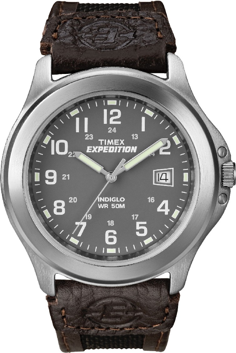 Men's Expedition Metal Field 40mm Leather Strap Watch T40091