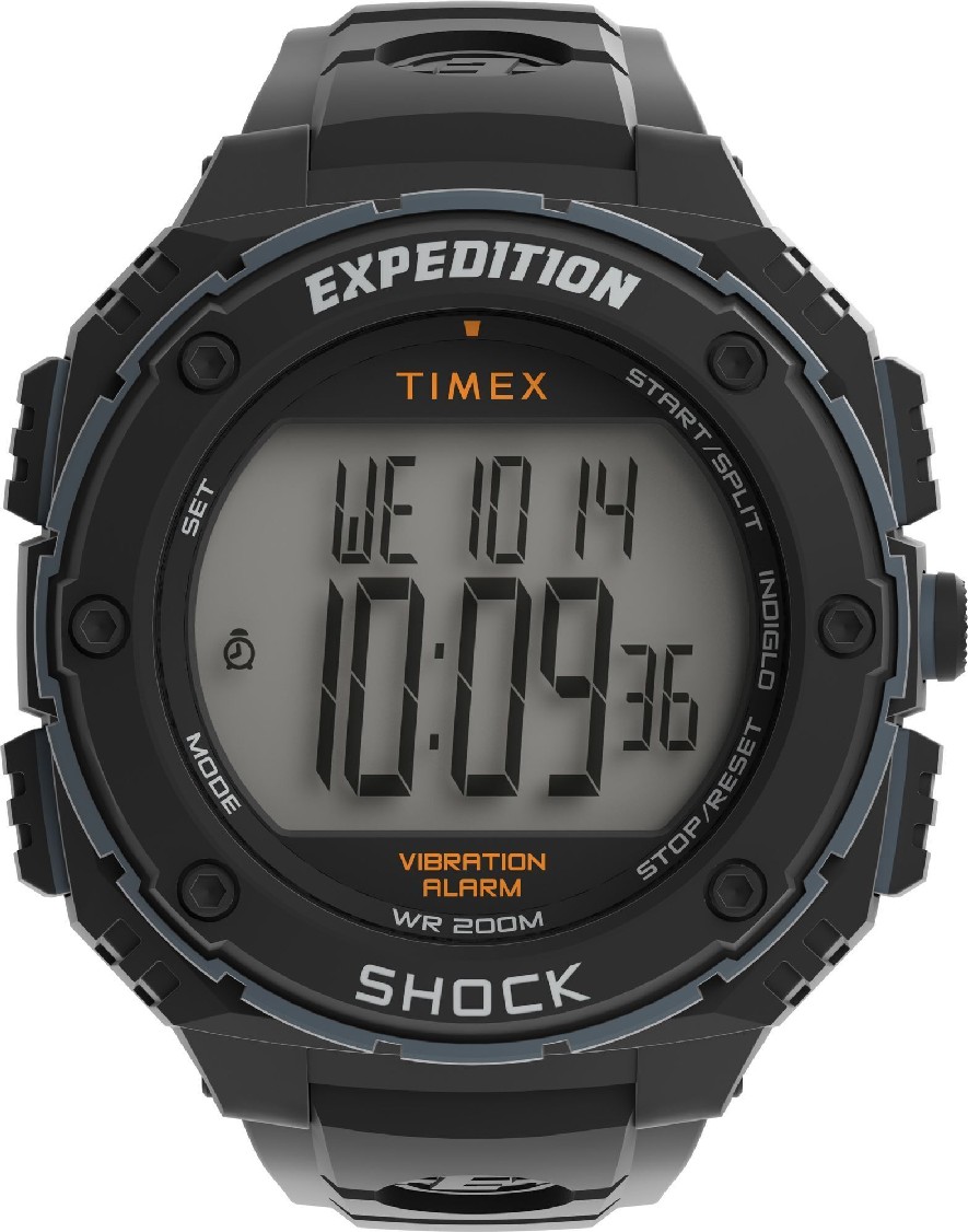 Men's Expedition Shock XL 50mm Black Resin Strap Watch TW4B24000