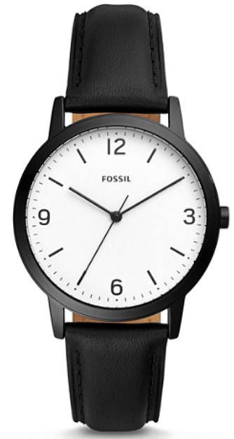 Men's Fossil Blake Black Leather Band Watch FS5431