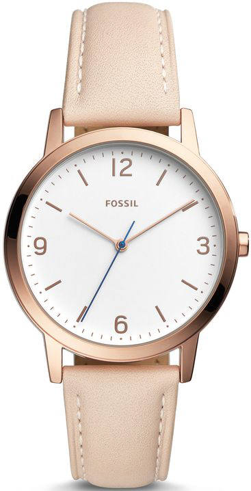 Men's Fossil Blake Pink Leather Band Watch FS5430