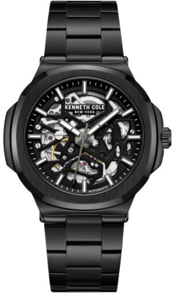 Men's Kenneth Cole New York Automatic 45.5mm Black Watch KCWGY0046202