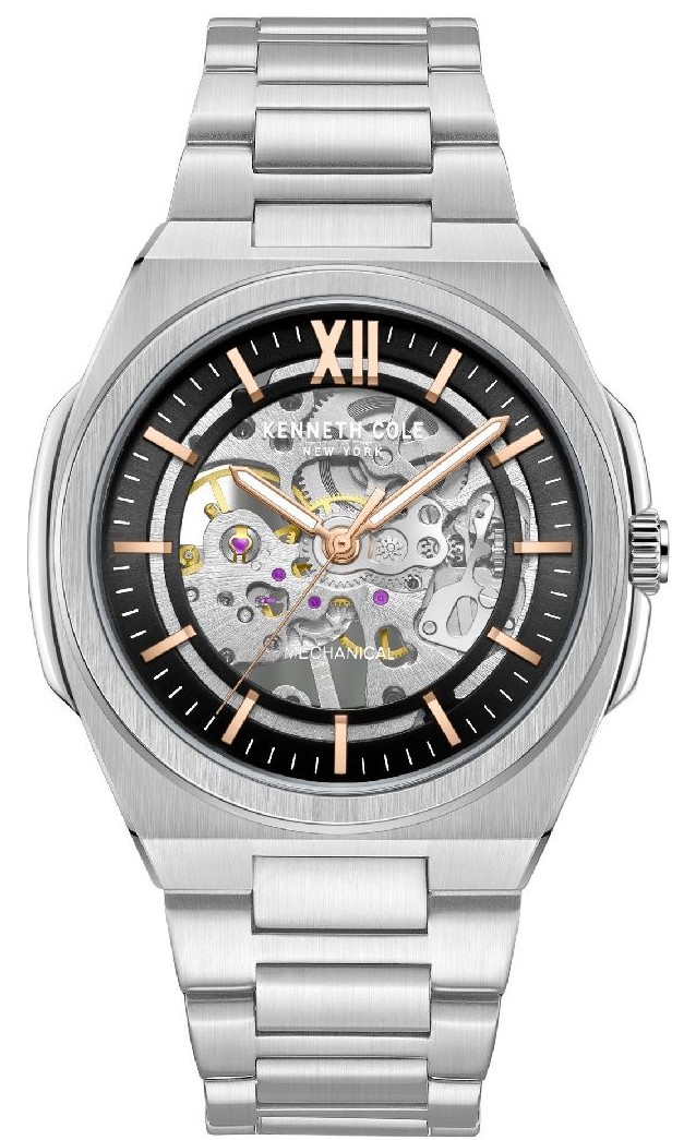 Men's Kenneth Cole Stainless Steel Mechanical Watch KCWGL0014001