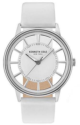 Men's Kenneth Cole White Transparent Dial Watch KC14994004