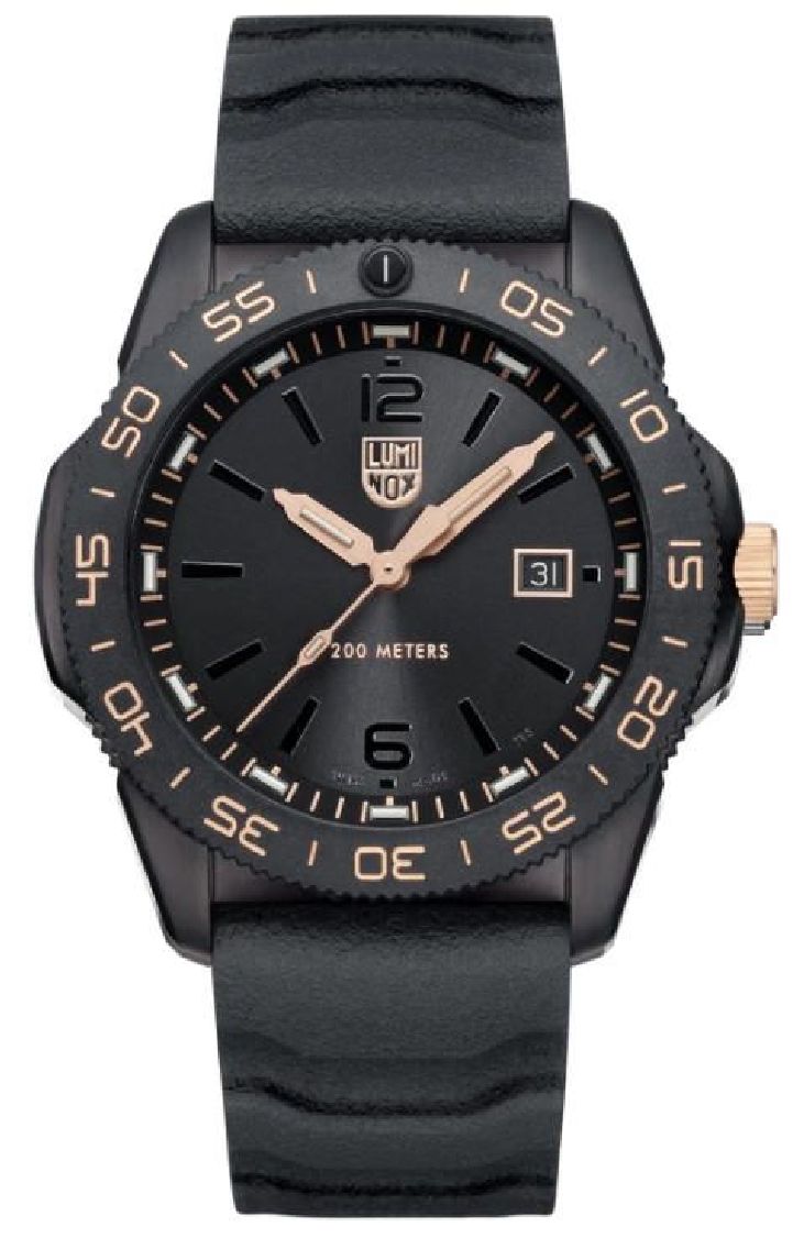 Men's Luminox Pacific Diver Limited Edition Black & Gold Watch XS.3121.BO.GOLD