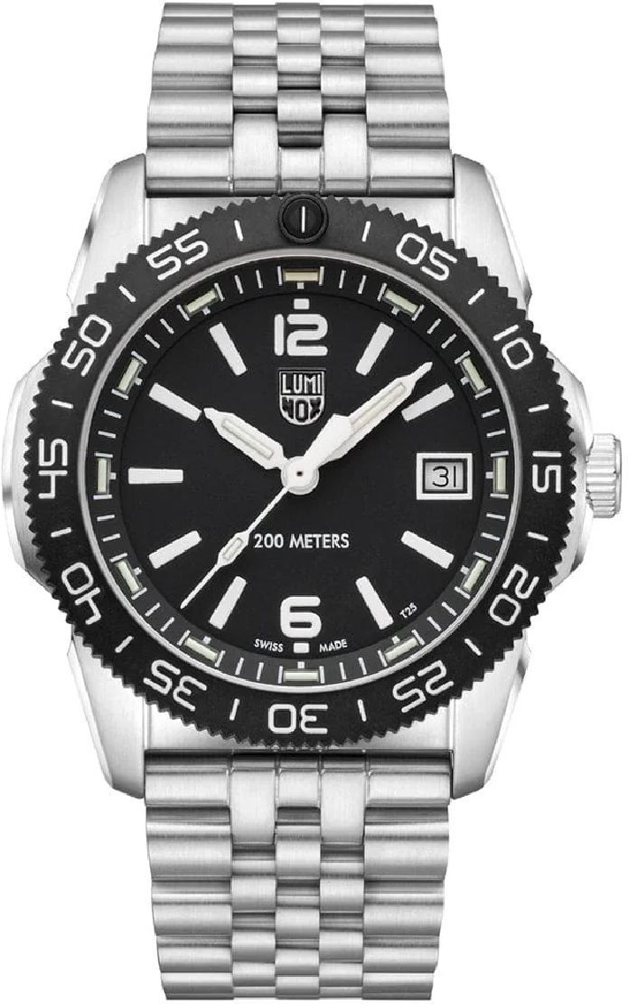 Men's Luminox Pacific Diver Ripple 39mm Steel Dive Watch XS.3122M.1