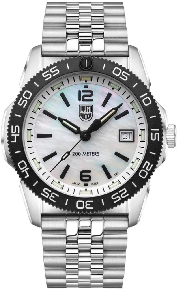 Men's Luminox Pacific Diver Ripple 39mm Steel Dive Watch XS.3126M.1