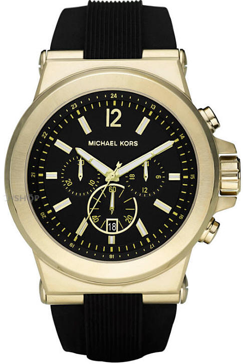 Men's Michael Kors Dylan Black Silicone Watch MK8325