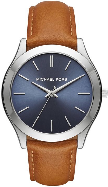 Men's Michael Kors Slim Runway Brown Leather Watch MK8508