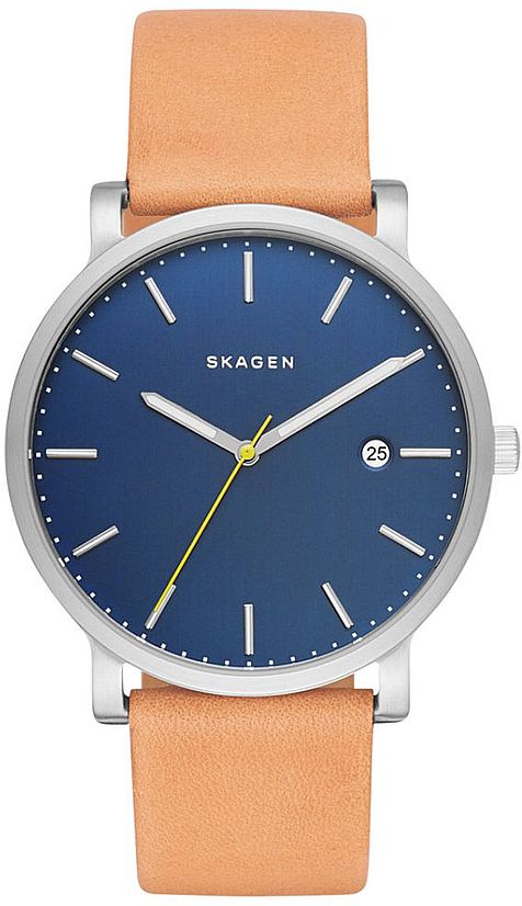 Men's Skagen Hagen Light Brown Leather Strap Watch SKW6279